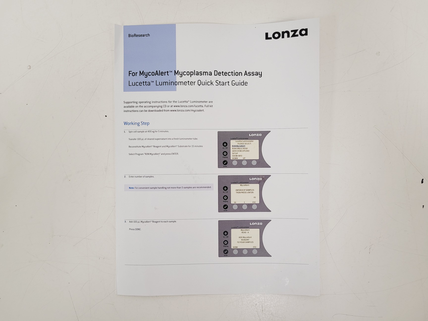 Image of Lonza Lucetta Luminometer Lab