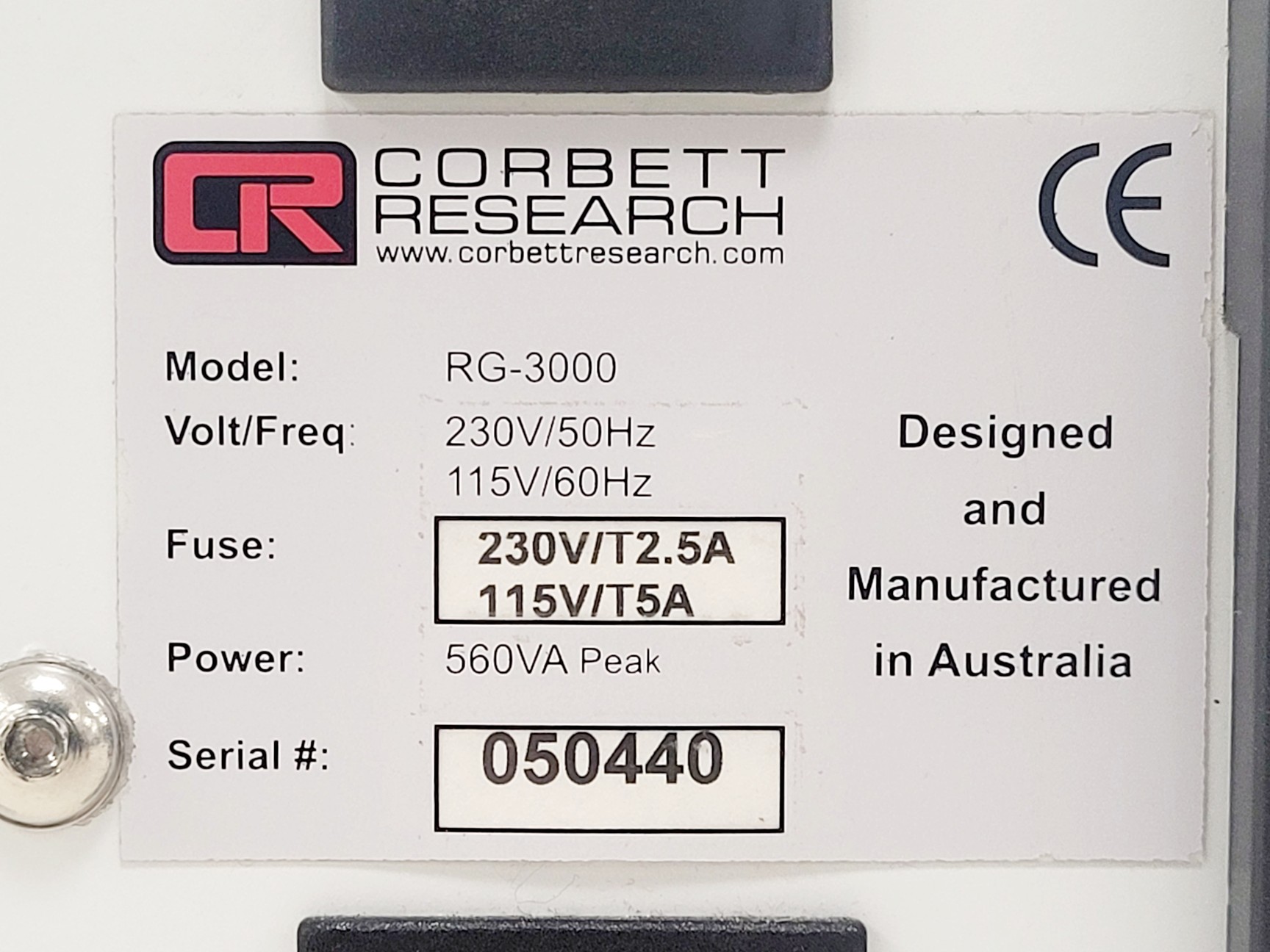 Image of Corbett Research Rotor-Gene RG-3000 Real Time PCR Cycler Lab