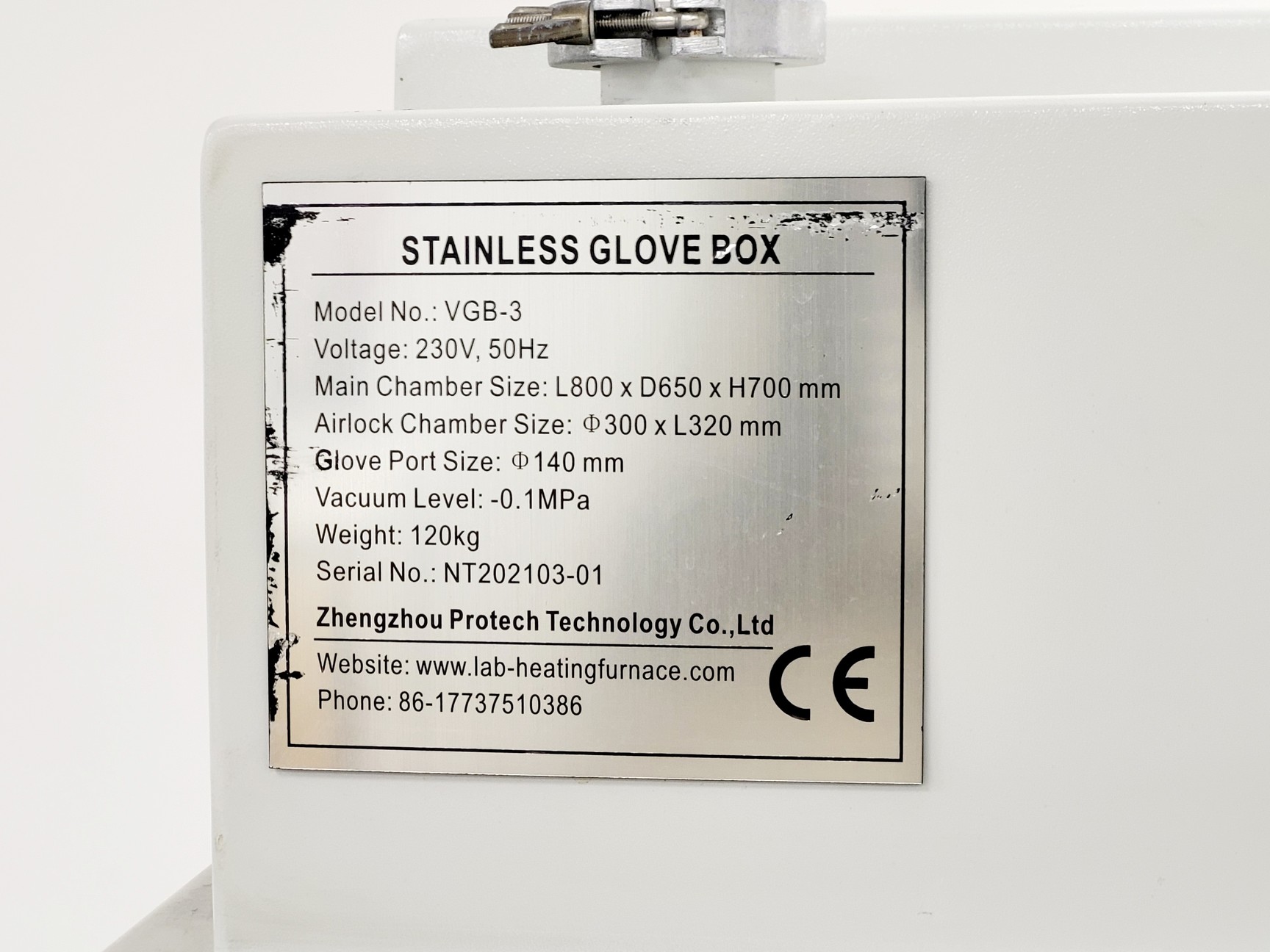 Image of Zhengzhou Protech Technology Stainless Glove Box Model - VGB-3