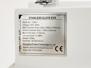 Thumbnail image of Zhengzhou Protech Technology Stainless Glove Box Model - VGB-3