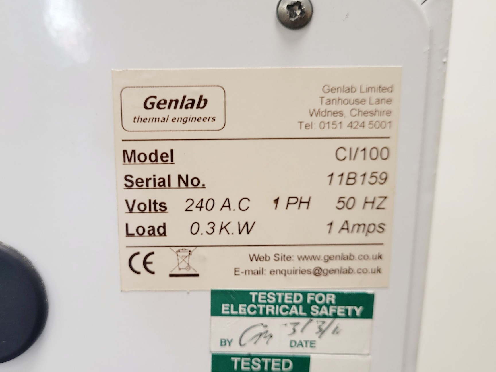 Image of Genlab CI/100 Cooled Incubator Lab