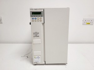 Thumbnail image of Shimadzu HPLC System w/ LC-10AD Pump, SPD-10A UV Detector, CTO-10AC Oven & DGU-1