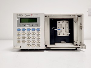 Thumbnail image of Shimadzu HPLC System w/ LC-10AD Pump, SPD-10A UV Detector, CTO-10AC Oven & DGU-1