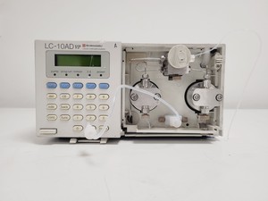 Thumbnail image of Shimadzu HPLC System w/ LC-10AD Pump, SPD-10A UV Detector, CTO-10AC Oven & DGU-1
