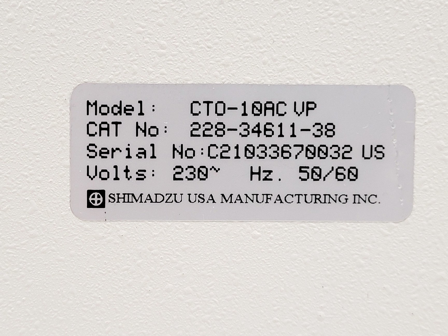 Image of Shimadzu HPLC System w/ LC-10AD Pump, SPD-10A UV Detector, CTO-10AC Oven & DGU-1