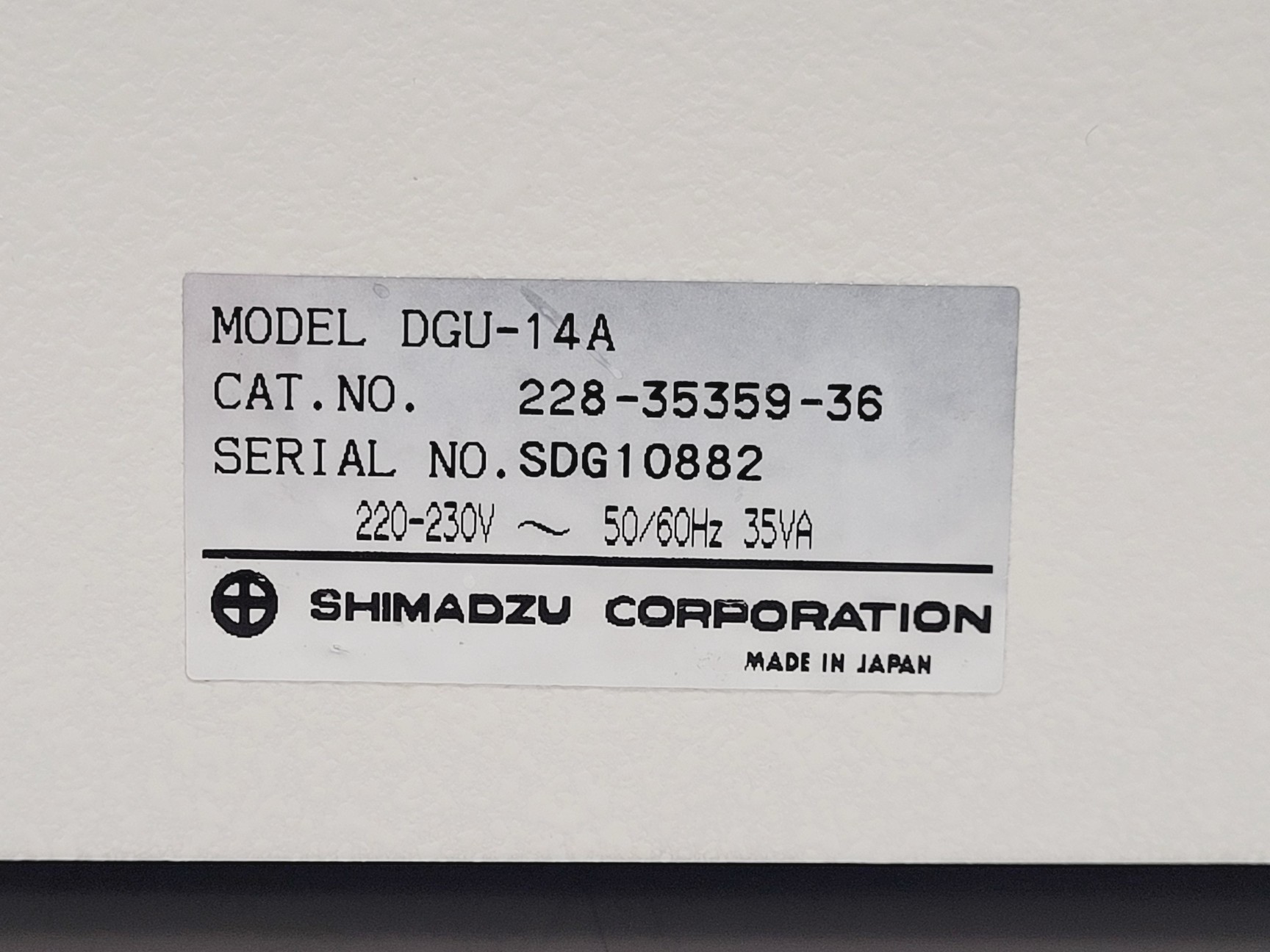 Image of Shimadzu HPLC System w/ LC-10AD Pump, SPD-10A UV Detector, CTO-10AC Oven & DGU-1