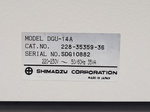 Thumbnail image of Shimadzu HPLC System w/ LC-10AD Pump, SPD-10A UV Detector, CTO-10AC Oven & DGU-1