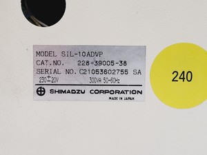 Thumbnail image of Shimadzu HPLC System w/ LC-10AD Pump, SPD-10A UV Detector, CTO-10AC Oven & DGU-1