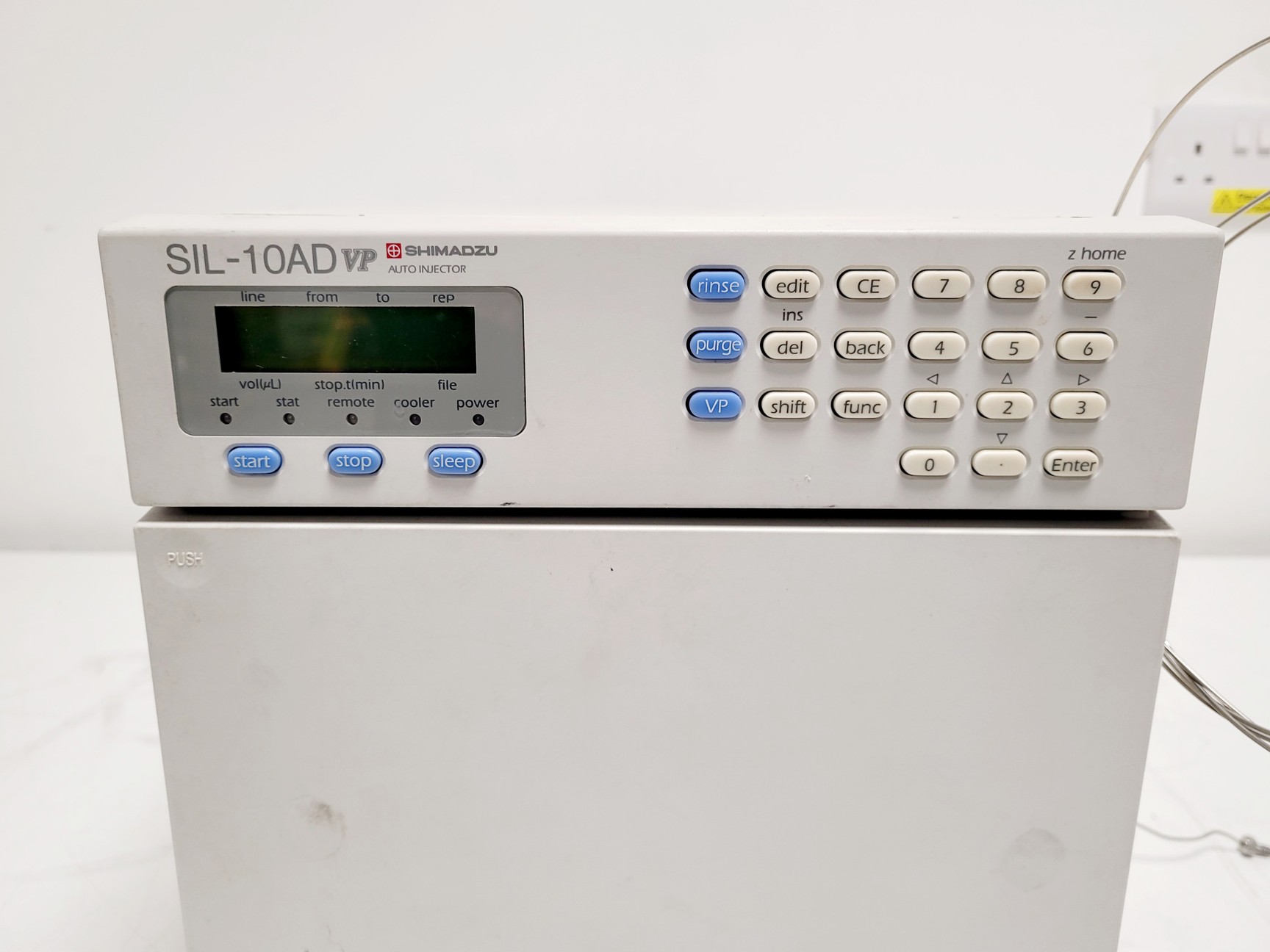 Image of Shimadzu HPLC System w/ LC-10AD Pump, SPD-10A UV Detector, CTO-10AC Oven & DGU-1
