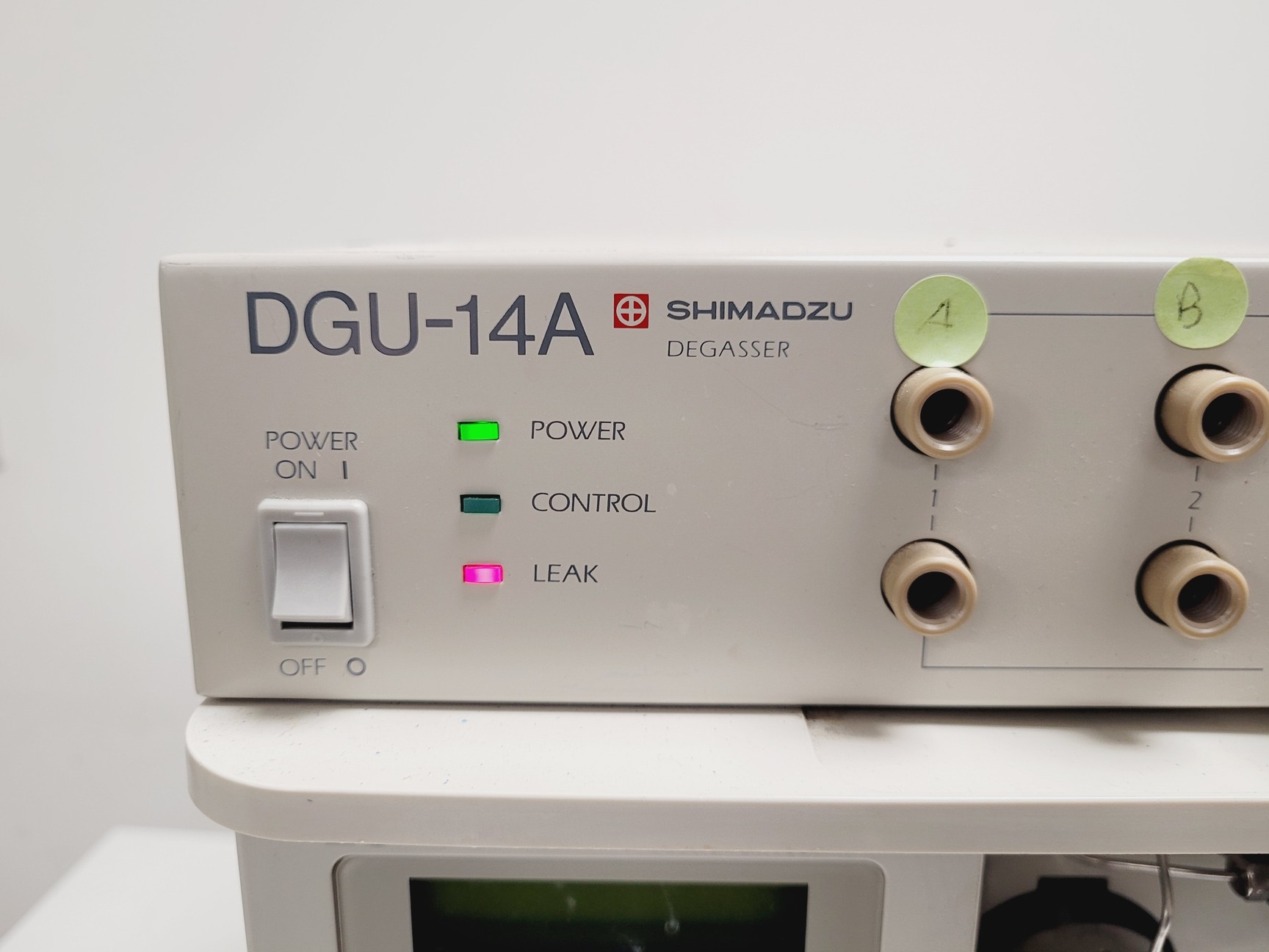 Image of Shimadzu HPLC System w/ LC-10AD Pump, SPD-10A UV Detector, CTO-10AC Oven & DGU-1