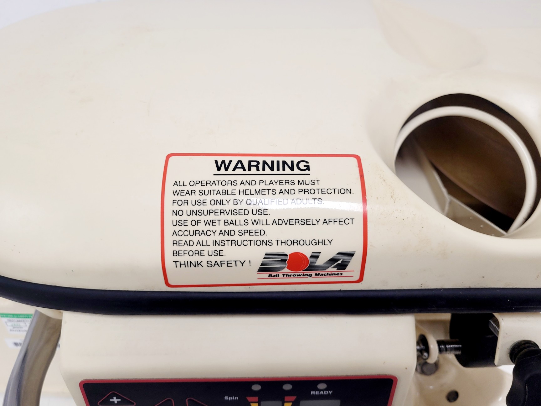 Image of BOLA Cricket Bowling Machine with Automatic Feeder