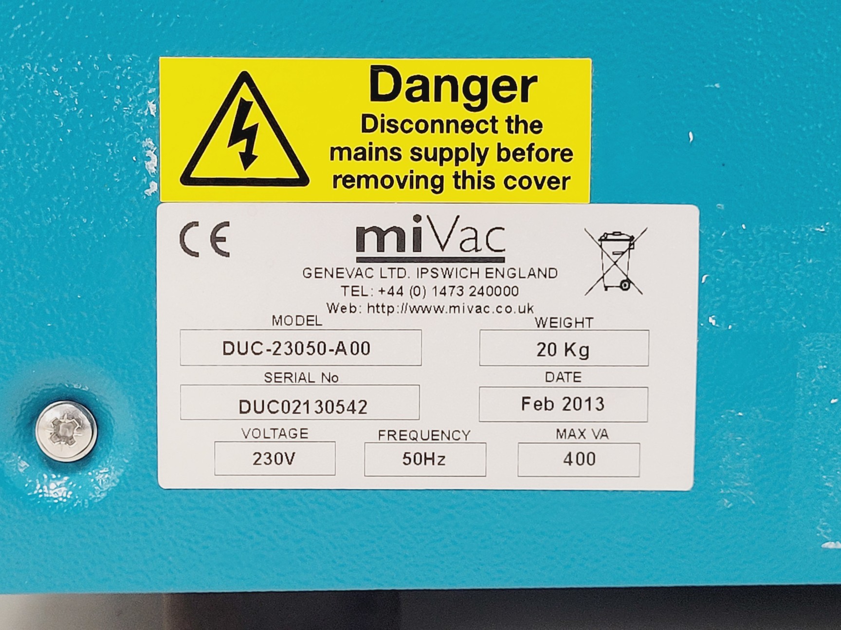 Image of GeneVac miVac Duo Concentrator & & Pump System