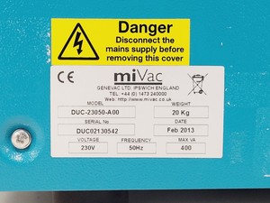 Thumbnail image of GeneVac miVac Duo Concentrator & & Pump System