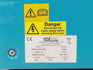 Thumbnail image of GeneVac miVac Duo Concentrator & & Pump System