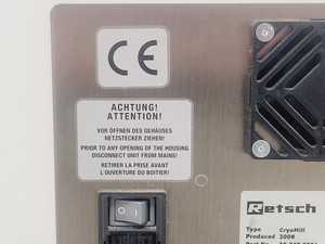 Thumbnail image of Retsch CryoMill Cryogenic Grinder w/ Air Liquide TR11 Dewar Lab