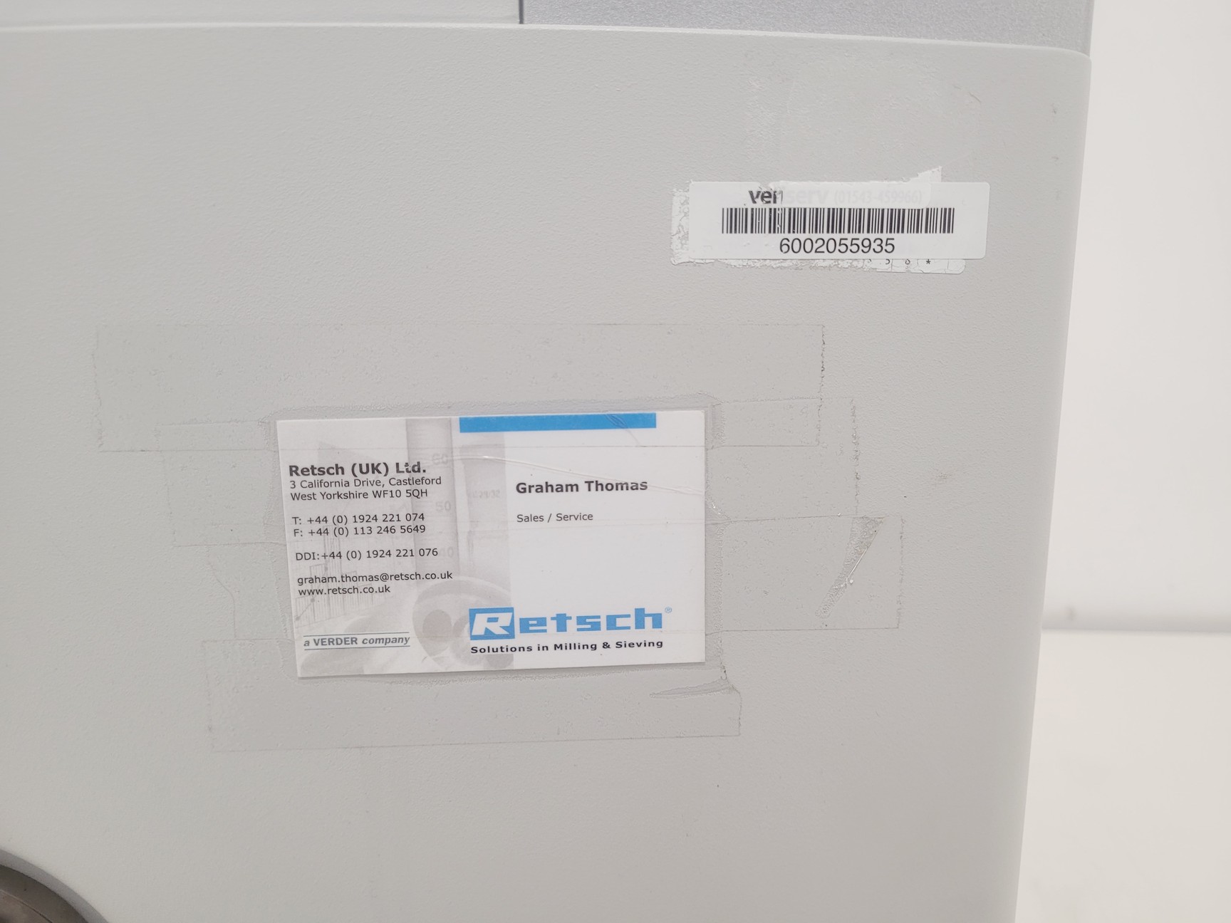 Image of Retsch CryoMill Cryogenic Grinder w/ Air Liquide TR11 Dewar Lab