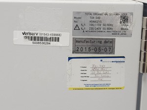 Thumbnail image of Mitsubishi Chemical Analytech TOX-300 Total Organic Halogen Analyser Lab