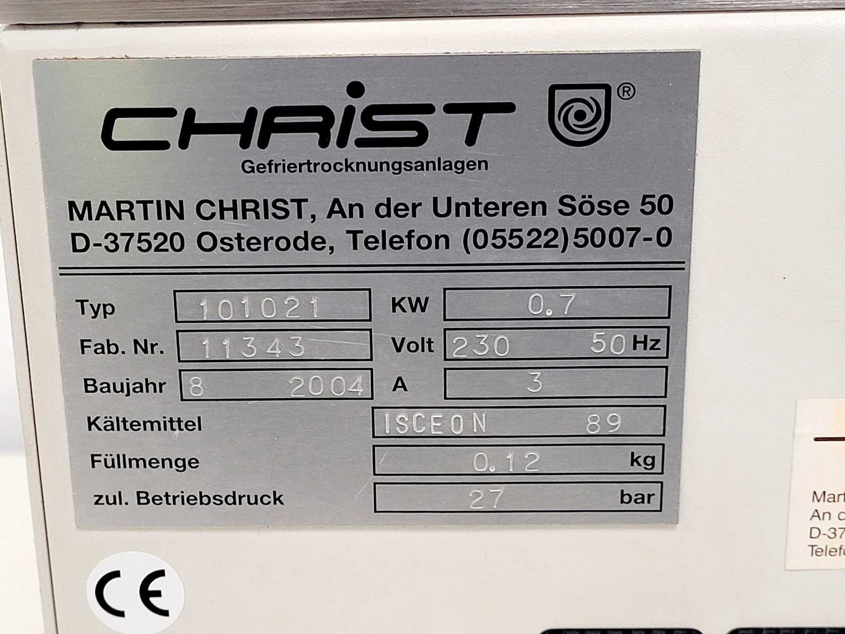 Image of Christ Alpha 1-2 LD Freeze Dryer
