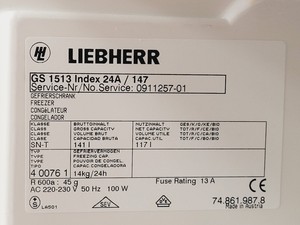 Thumbnail image of Liebherr GS 1513 Laboratory Freezer