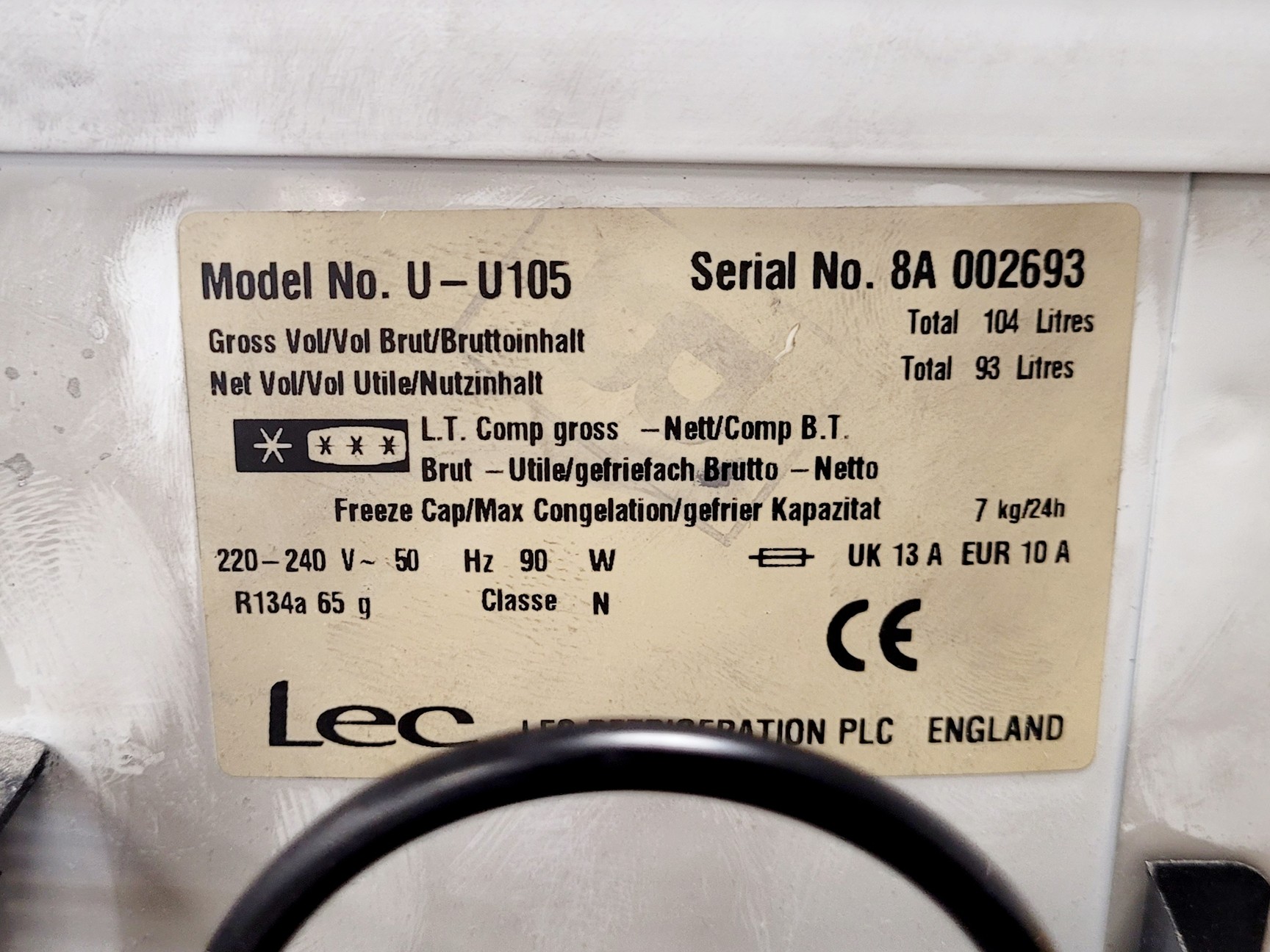 Image of LEC U-U105 Laboratory Freezer