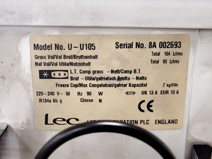 Thumbnail image of LEC U-U105 Laboratory Freezer