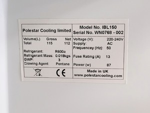 Thumbnail image of Polestar Cooling IBL150 Laboratory Fridge