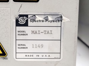 Thumbnail image of Spectra-Physics MAI-TAI HP 1020 Laser System w/ Chiller & Power Supply