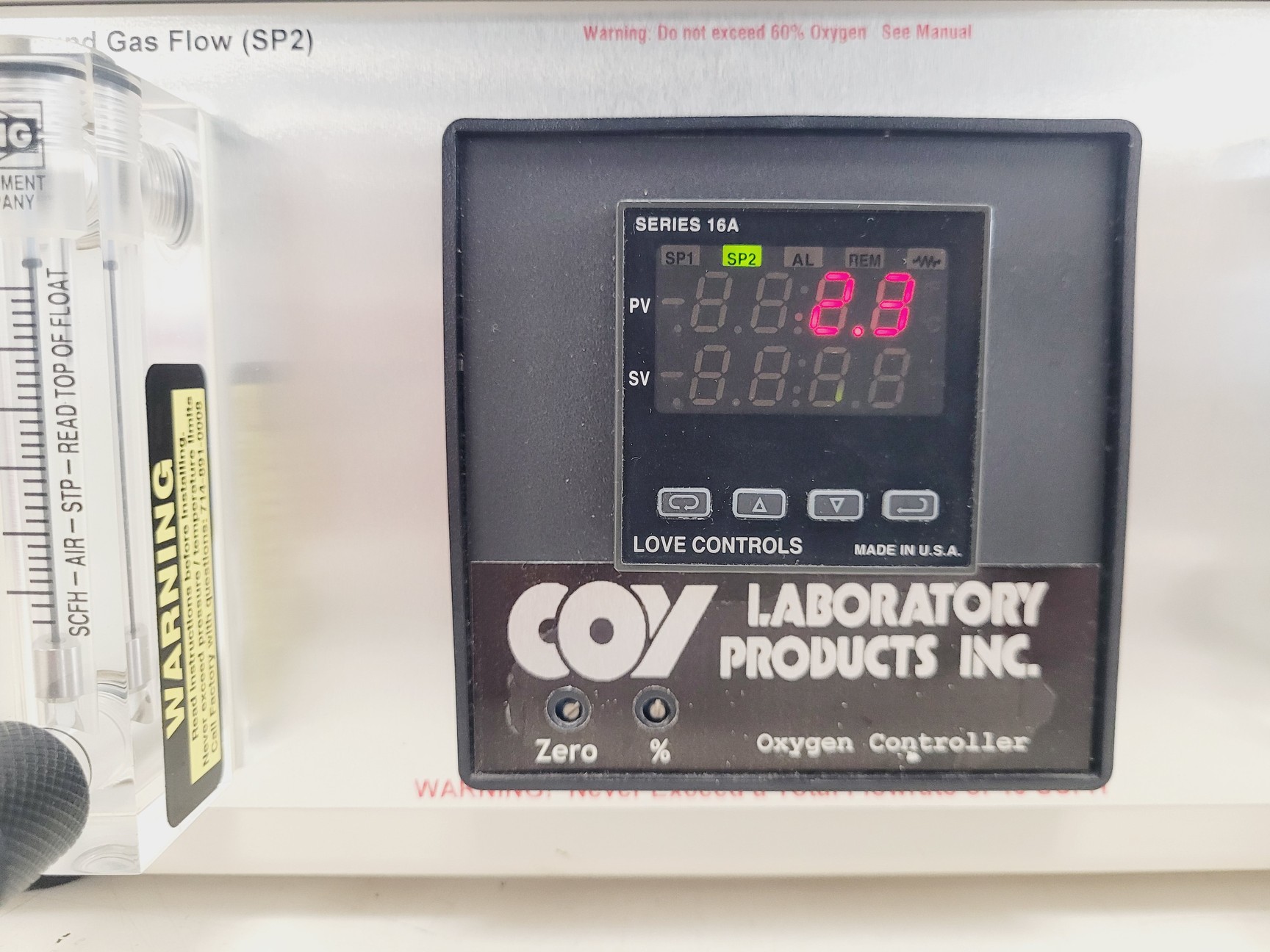 Image of COY Glove Box w/ VHC-A-C Hypoxic Chamber & Gas Control System