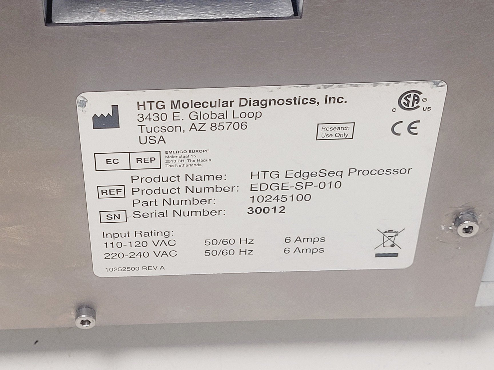 Image of HTG EDGE-SP-010 EdgeSeq Processor System Lab