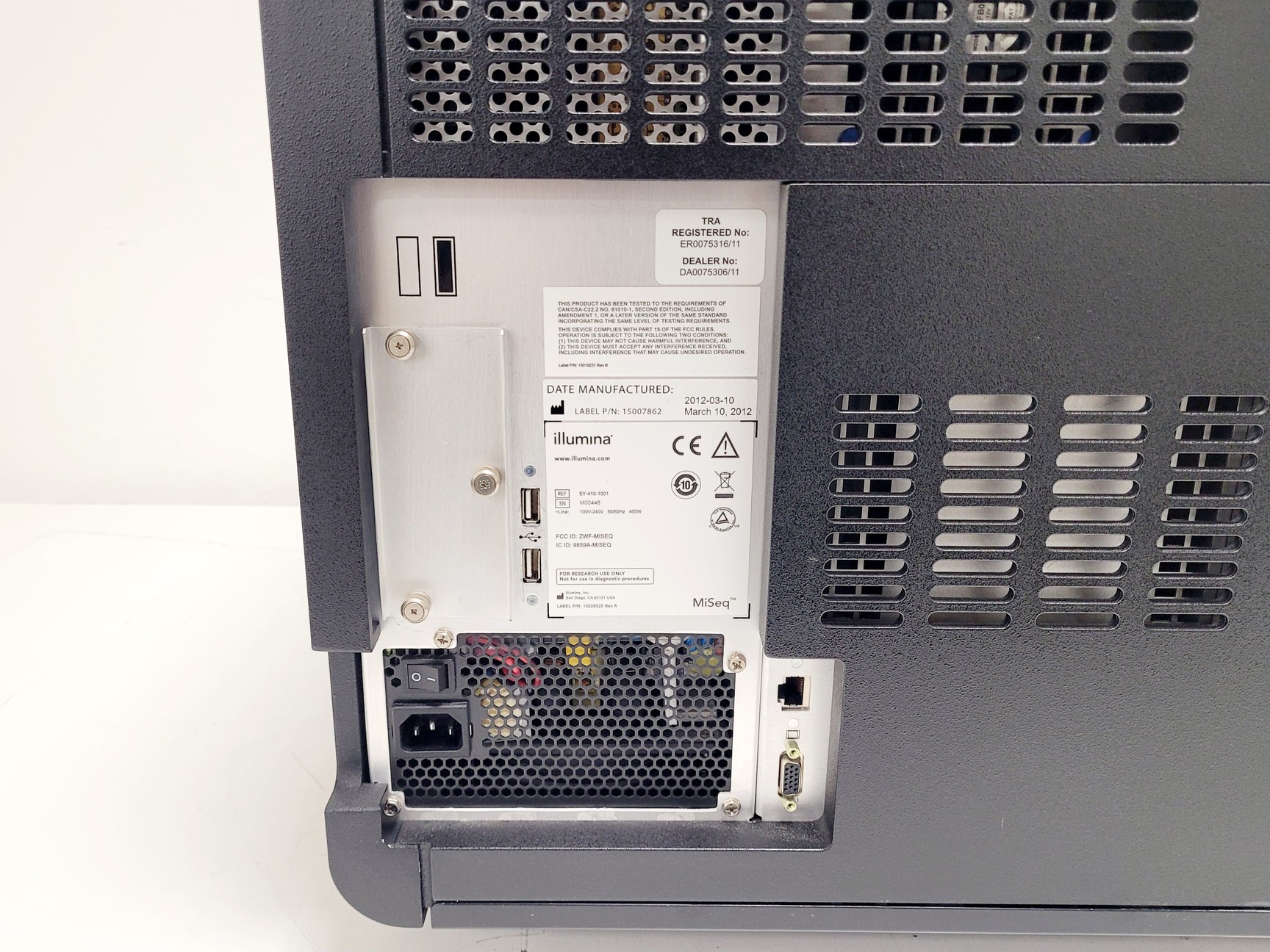 Image of Illumina MiSeq Benchtop Gene Sequencing System Lab