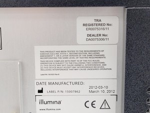 Thumbnail image of Illumina MiSeq Benchtop Gene Sequencing System Lab