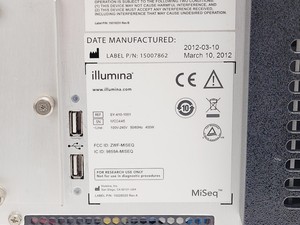Thumbnail image of Illumina MiSeq Benchtop Gene Sequencing System Lab
