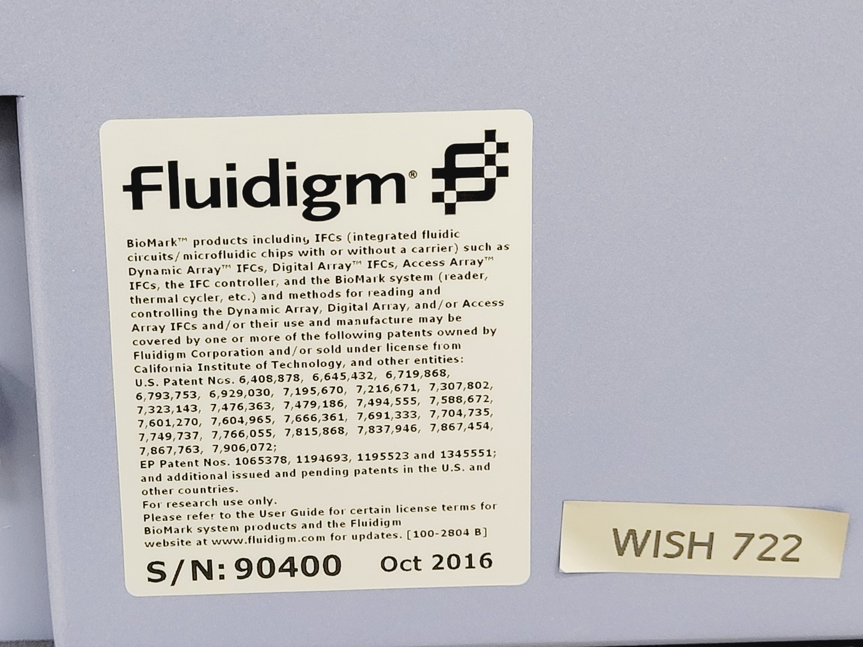 Image of BioMark HD Fluidigm High-Performance PCR System w/ PC & Software Lab