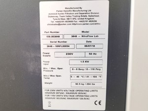 Thumbnail image of Parker Balston 3848 NitroFlow Lab Nitrogen Gas Generator