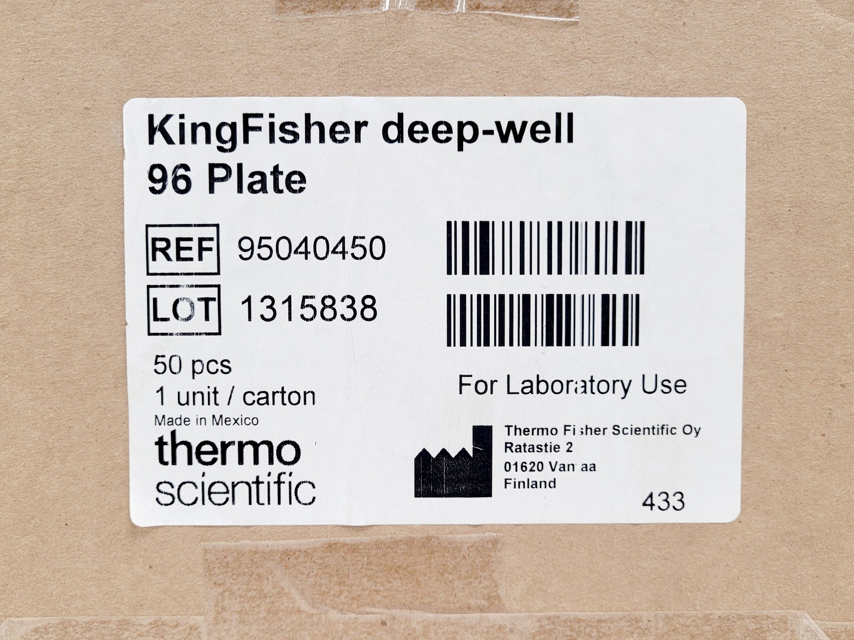 Image of 3 x Boxes of Thermo Scientific KingFisher Deep-Well 96 Plate (50pcs)