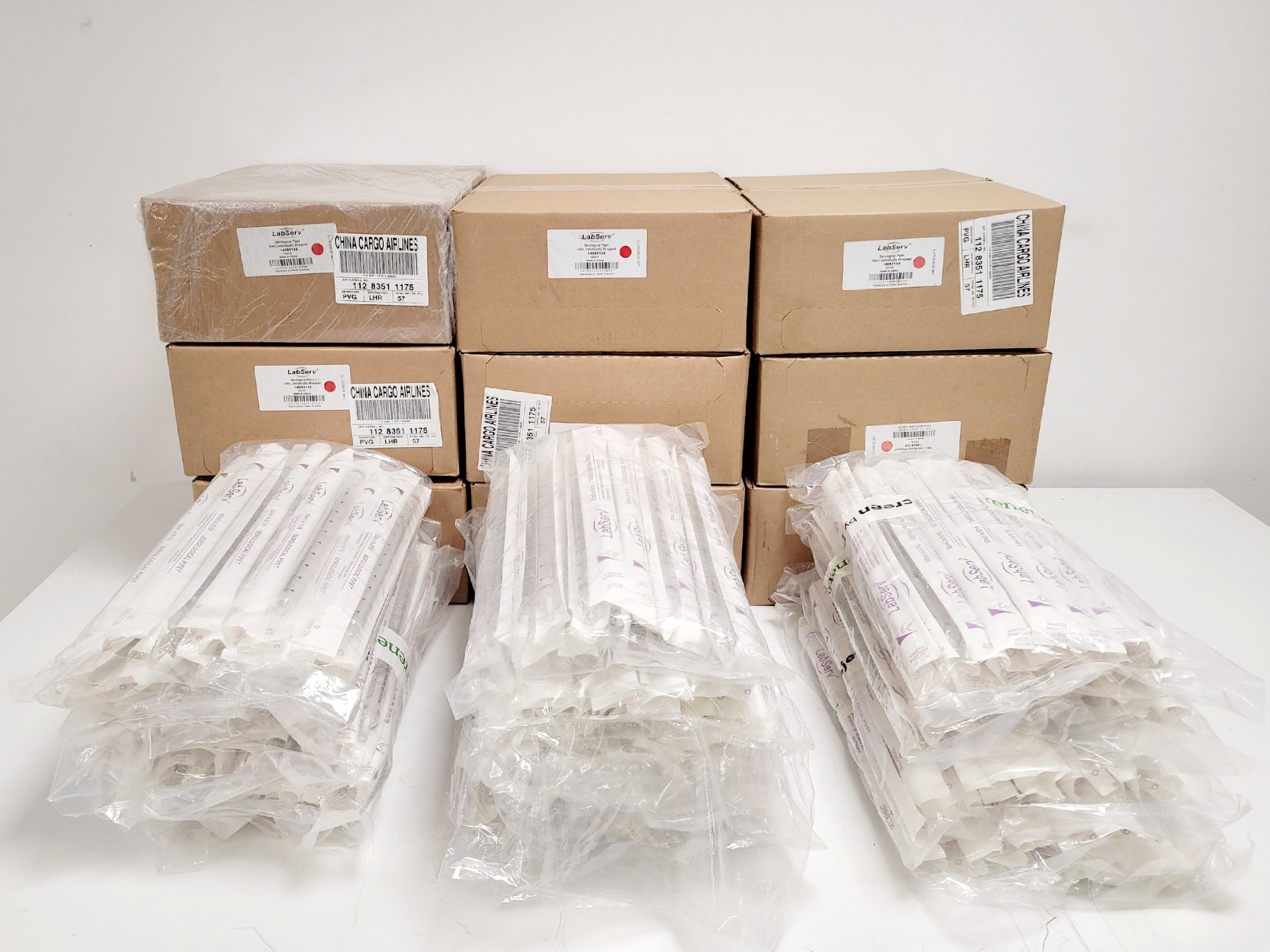 Image of Job Lot of 1,225 x 50mL LabServ Serological Pipettes