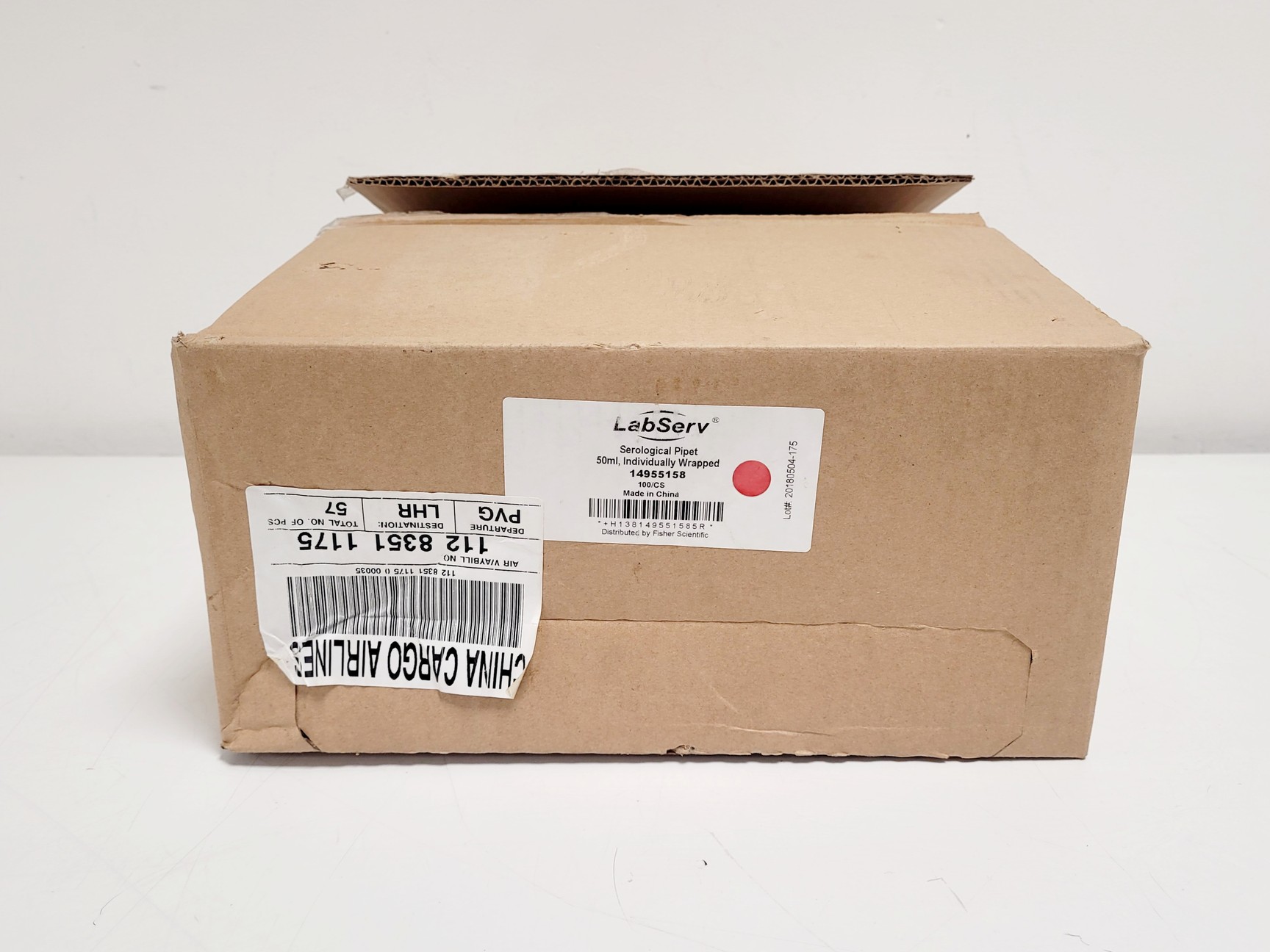 Image of Job Lot of 1,225 x 50mL LabServ Serological Pipettes