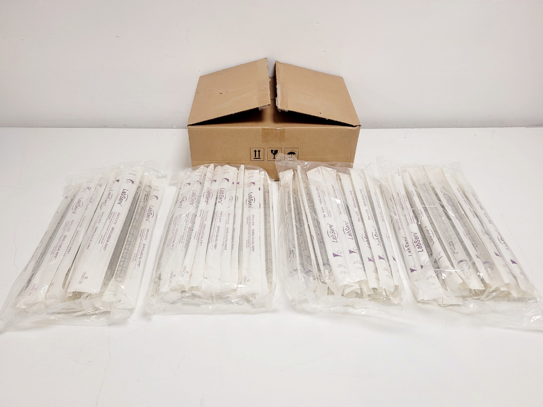 Image of Job Lot of 1,225 x 50mL LabServ Serological Pipettes