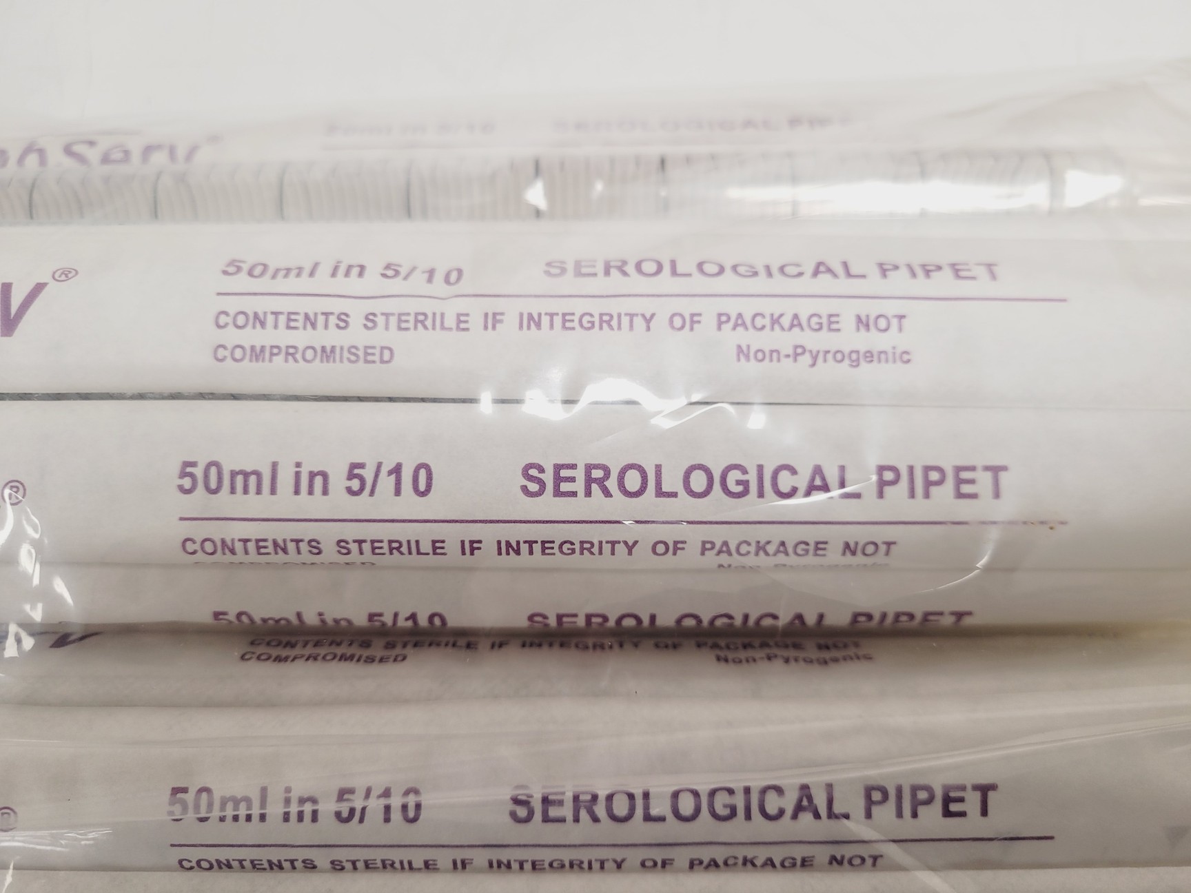 Image of Job Lot of 1,225 x 50mL LabServ Serological Pipettes