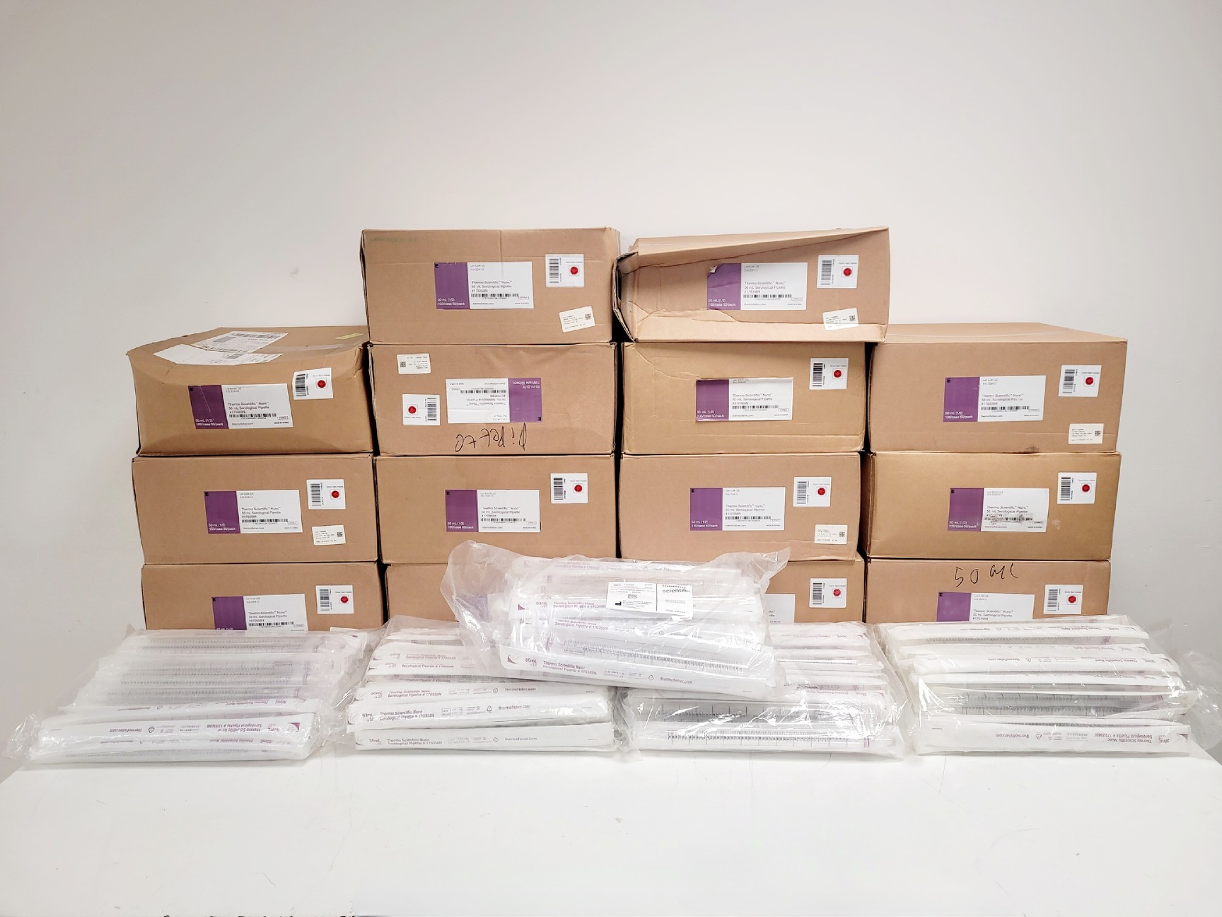 Image of Job Lot of 950 x 50mL Thermo Scientific Serological Pipettes