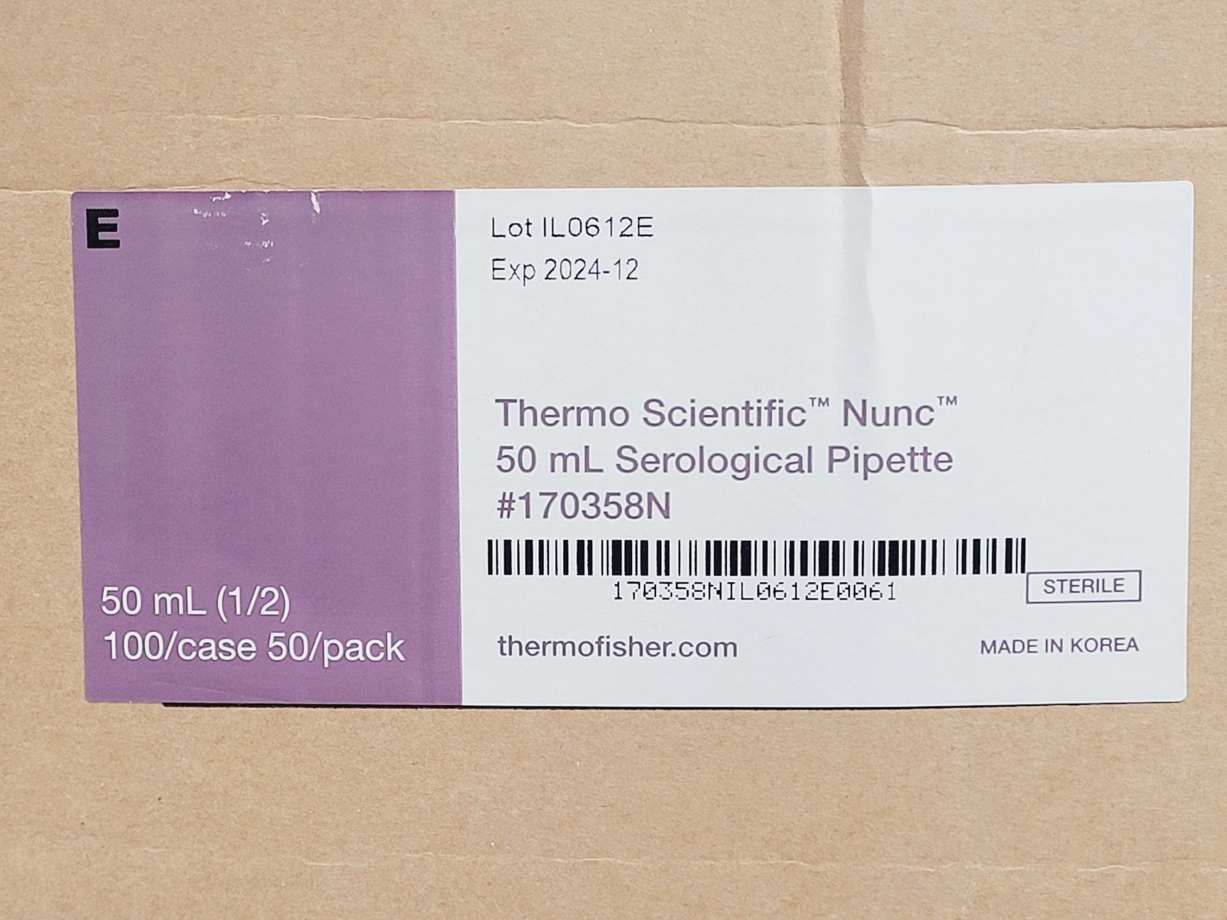 Image of Job Lot of 950 x 50mL Thermo Scientific Serological Pipettes