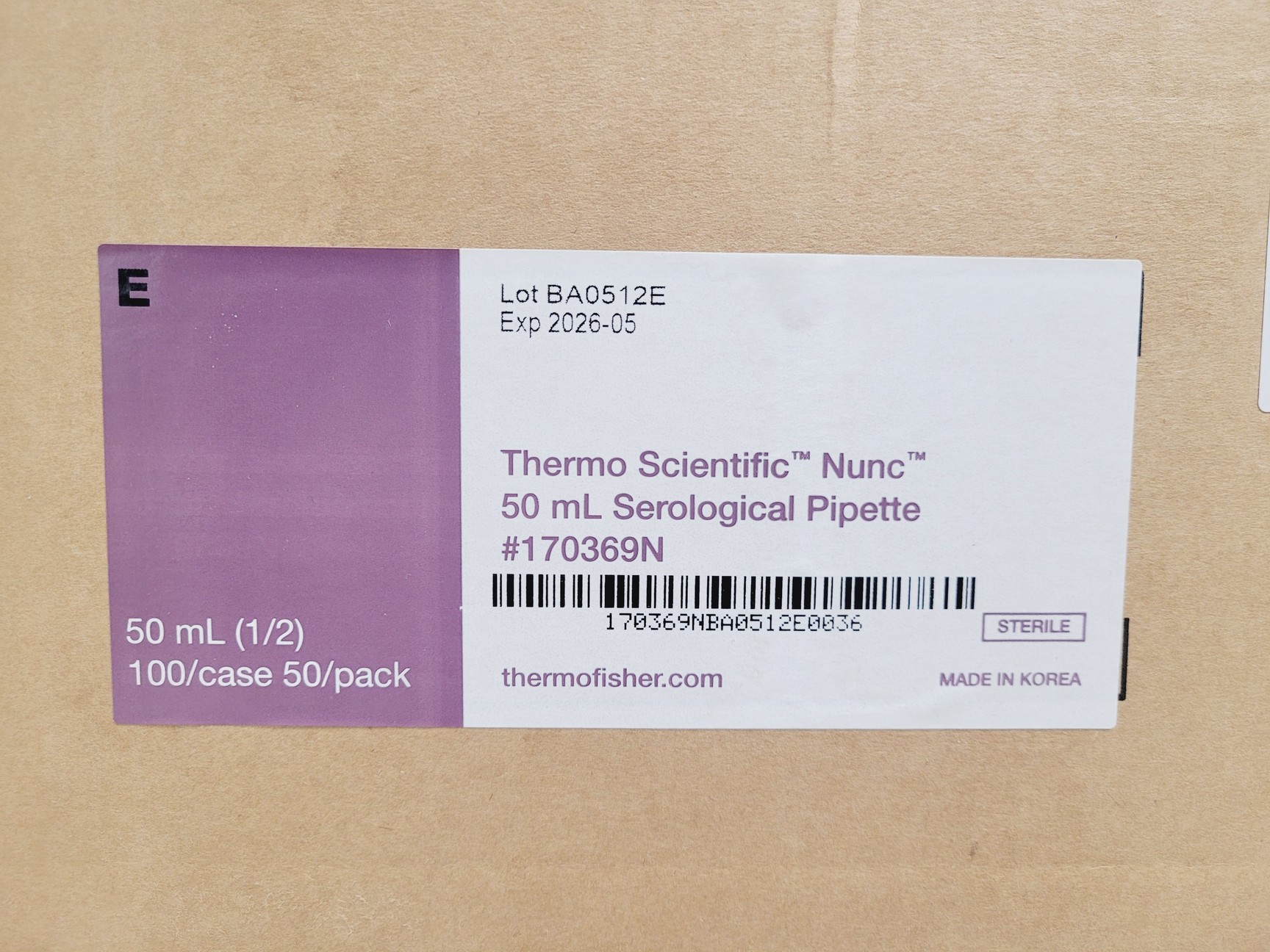 Image of Job Lot of 950 x 50mL Thermo Scientific Serological Pipettes