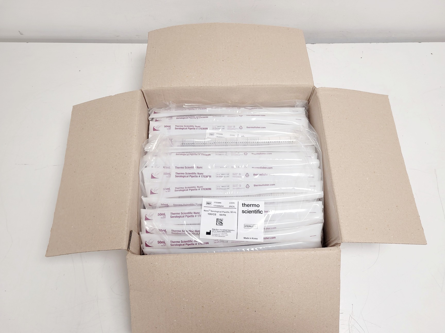 Image of Job Lot of 950 x 50mL Thermo Scientific Serological Pipettes
