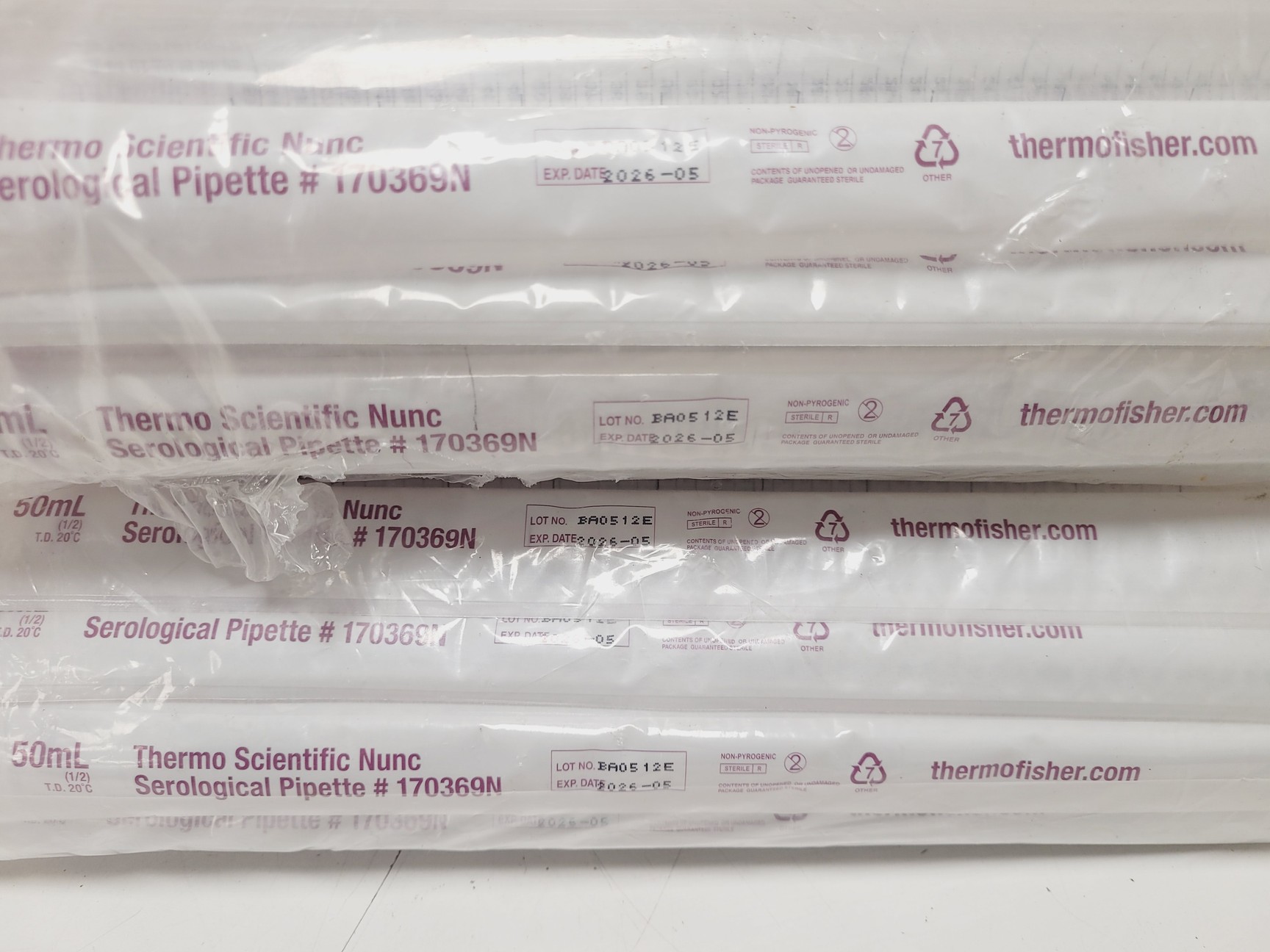 Image of Job Lot of 950 x 50mL Thermo Scientific Serological Pipettes