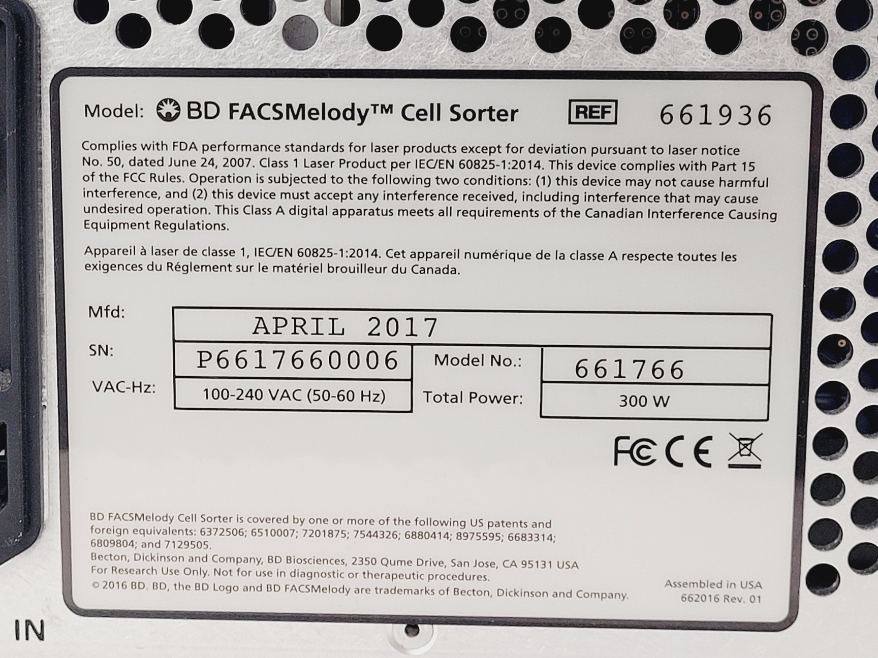 Image of BD FACSMelody Benchtop Flow Cytometer Cell Sorter 