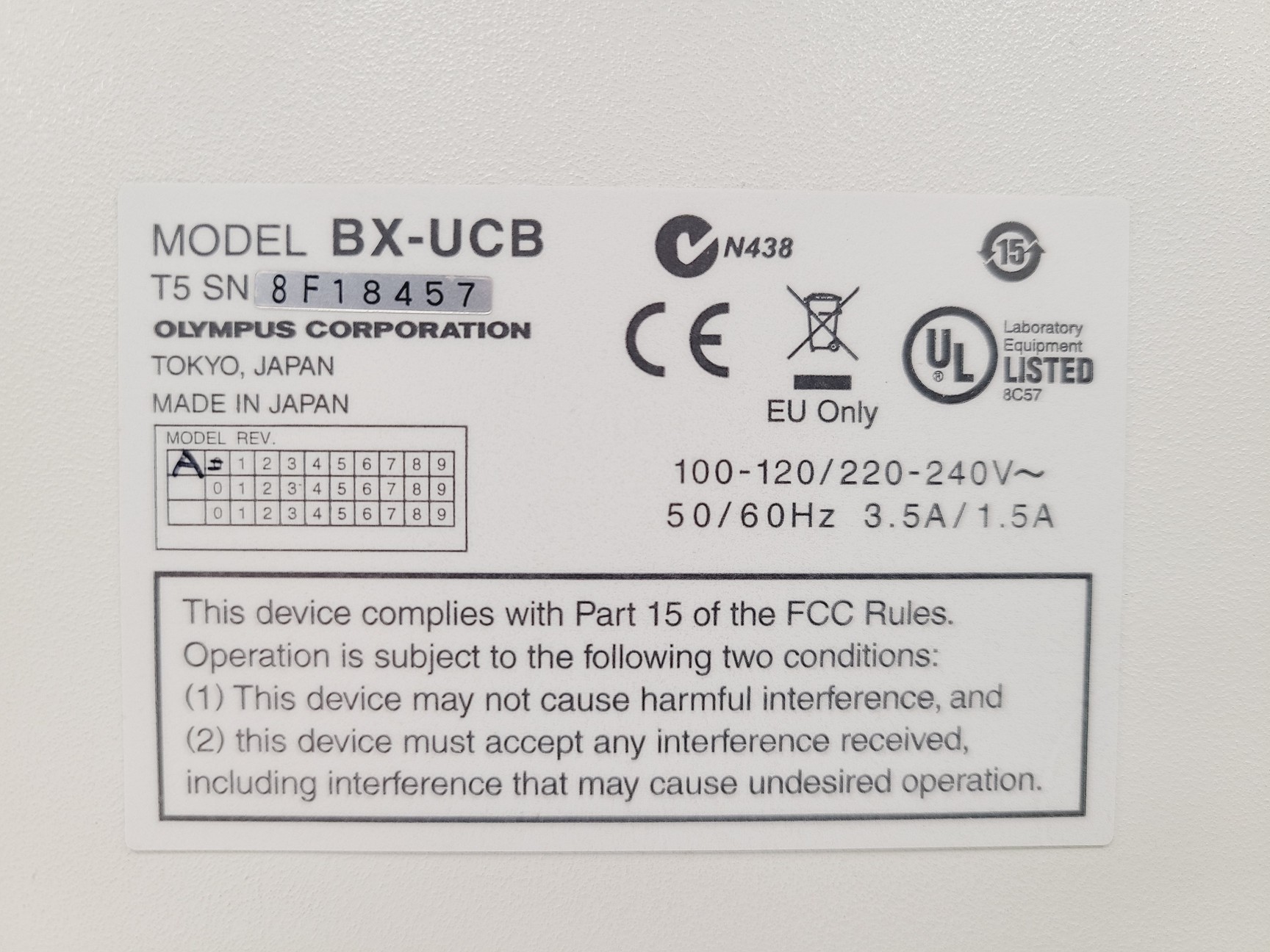 Image of Olympus BX-UCB Universal Controller Box with U-HSTR2 Hand Switch