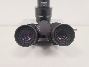 Thumbnail image of Olympus U-TR30-2 Trinocular Camera Port Microscope Head w/ U-TV1X-2 & U-CMAD3