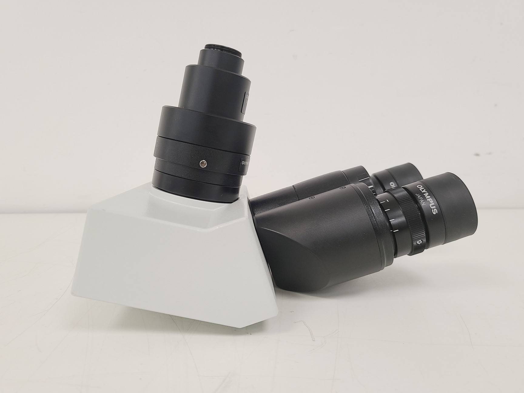 Image of Olympus U-TR30-2 Trinocular Camera Port Microscope Head w/ U-TV1X-2 & U-CMAD3