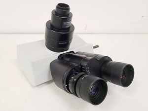 Thumbnail image of Olympus U-TR30-2 Trinocular Camera Port Microscope Head w/ U-TV1X-2 & U-CMAD3