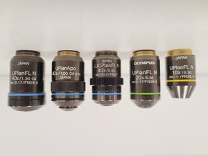 Image of Olympus UPlanFLN 10x, UPlanFLN 20x, LUCPlan FLN/UPlanApo/UPlanFLN 40x Objectives